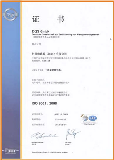 DQS GmbH - ISO 9001:2008