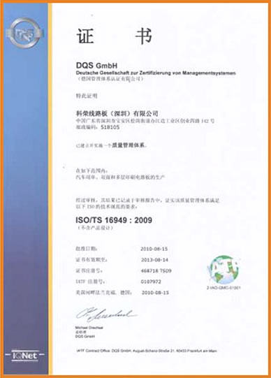 DQS GmbH - ISO/TS 16949:2009